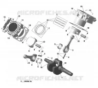 01- Rotax - Vilebrequin, Piston Et Cylindre