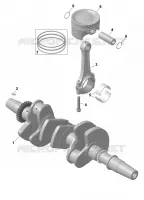 Rotax - Vilebrequin Et Pistons - Turbo RR