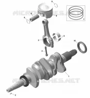 01- ROTAX - Crankshaft and Pistons