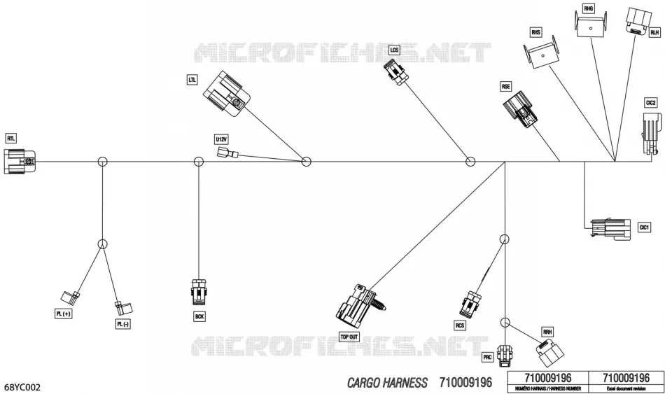 08- 0 - CARGO HARNESS - 710009196