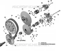 ROTAX - Transmission - Poulies CVT - 600 ACE