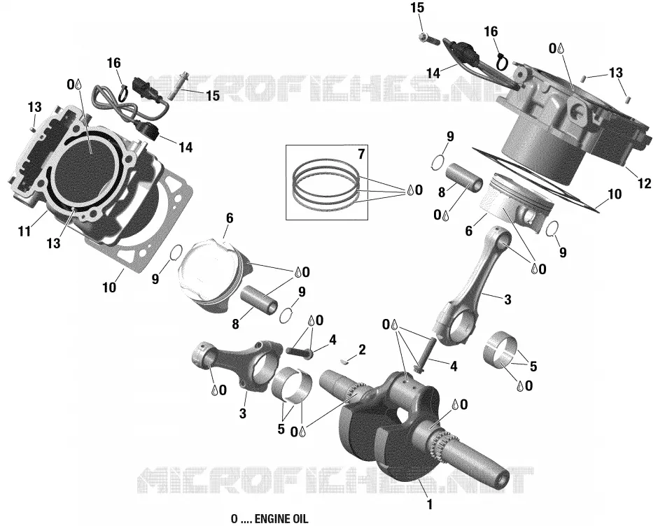Rotax - Vilebrequin, Piston Et Cylindre