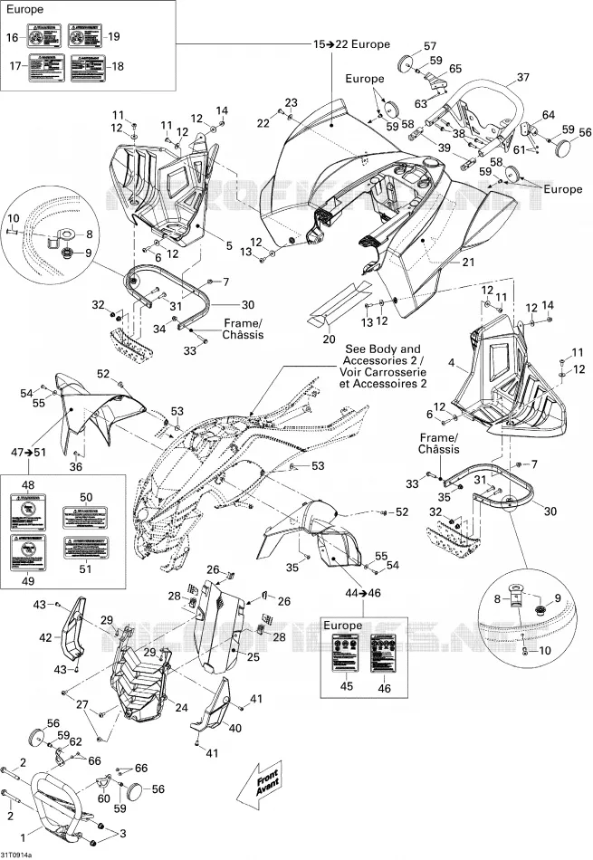 Carrosserie Et Accessoires, Vue Avant Europe