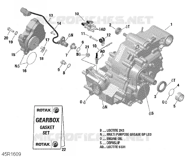 Boîte de Vitesses Ass - 650 EFI-XMR 850 EFI
