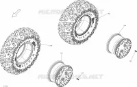 Roues Et Pneus Defender - Ensemble CAB