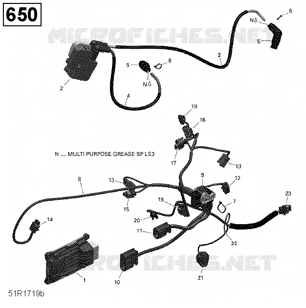 Câblage Moteur et Module Électronique - 650 EFI (Ensemble PRO)