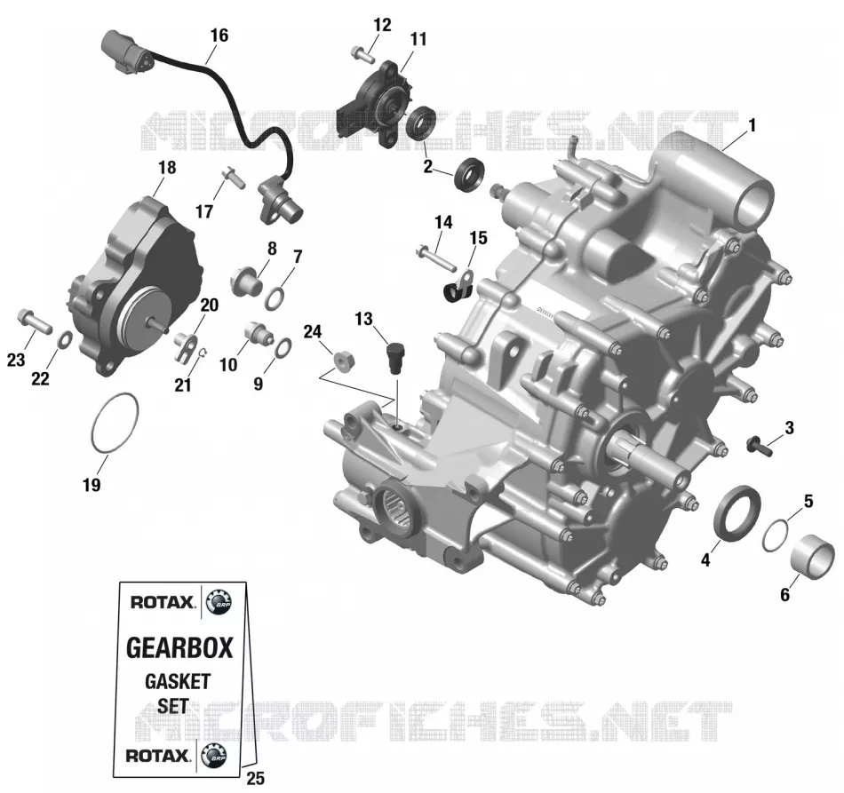 01- ROTAX - GEARBOX ASSY