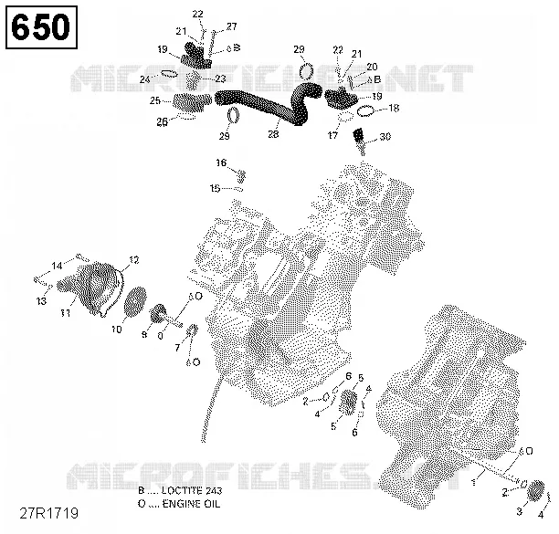 Refroidissement Moteur - 650 EFI