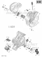 Lubrification du Moteur - 650 EFI (Ensemble PRO et North)