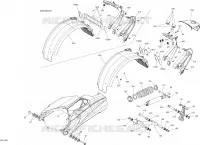 Suspension - Arrière - Bras Oscillant / Amortisseur / Aile