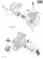 Lubrification du Moteur - 650 EFI (Ensemble PRO et North)