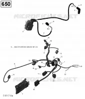 Câblage Moteur et Module Électronique - 650 EFI (Outlander)