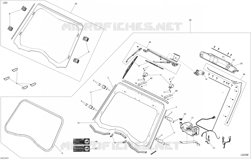 Carrosserie Et Accessoires Windshield_31C1411