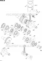 Vilebrequin Et Pistons - 850 EFI