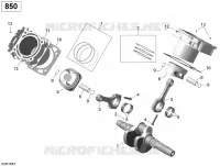 Rotax - Vilebrequin, Piston et Cylindre - 850 EFI