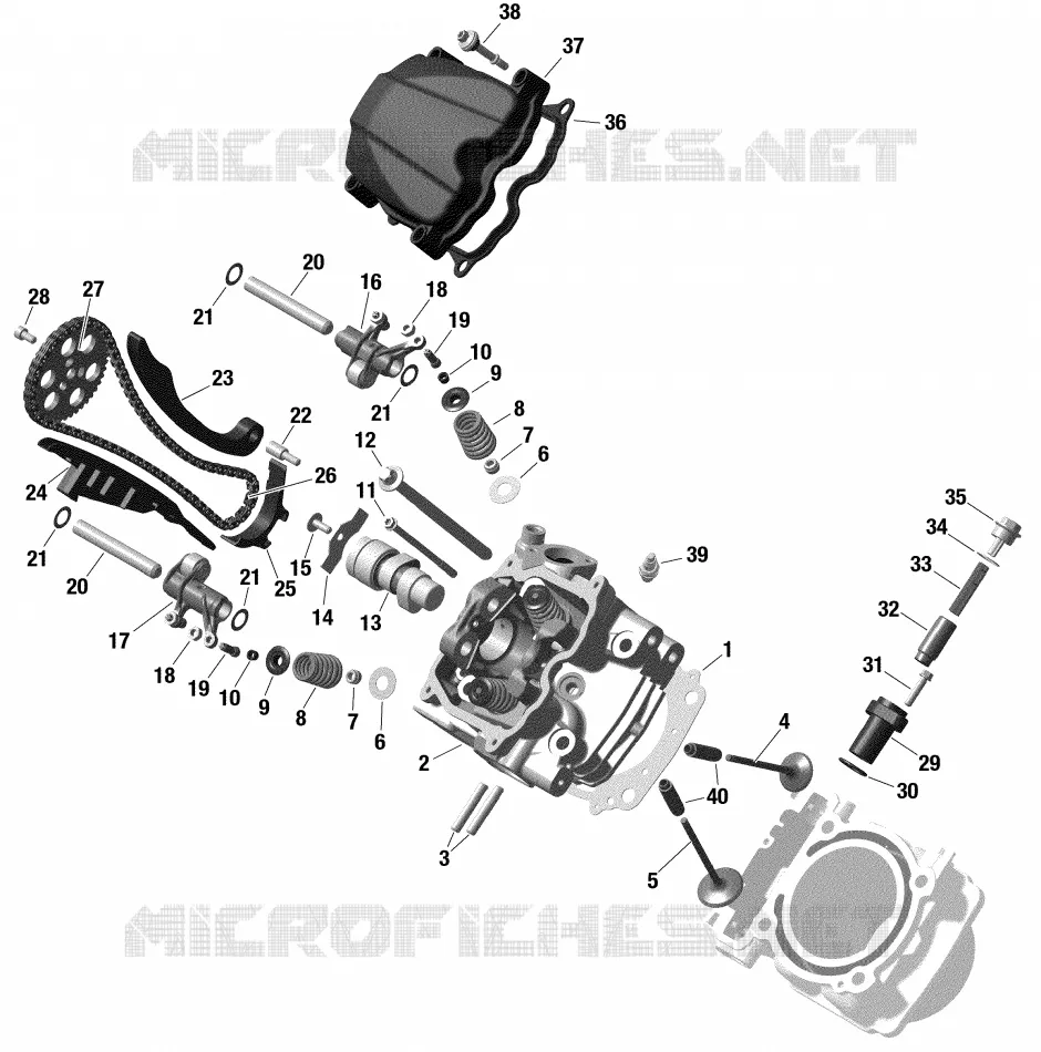 Moteur - Culasse, Avant - HD10