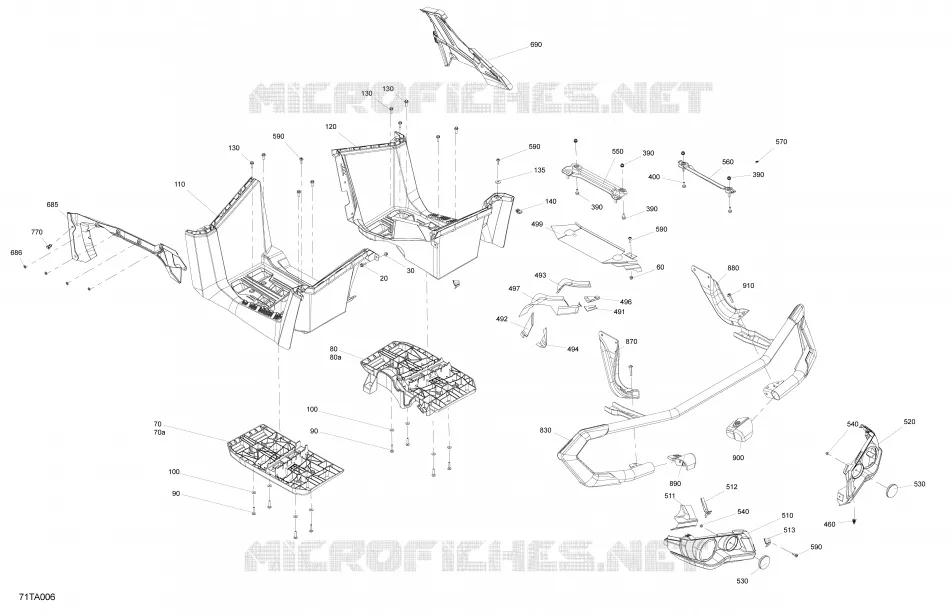 Carrosserie - Section Arrière