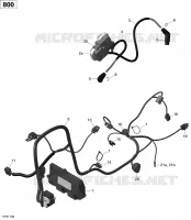 Câblage Moteur et Module Électronique - 800R EFI