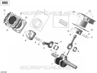 Rotax - Vilebrequin, Piston et Cylindre - 850 EFI