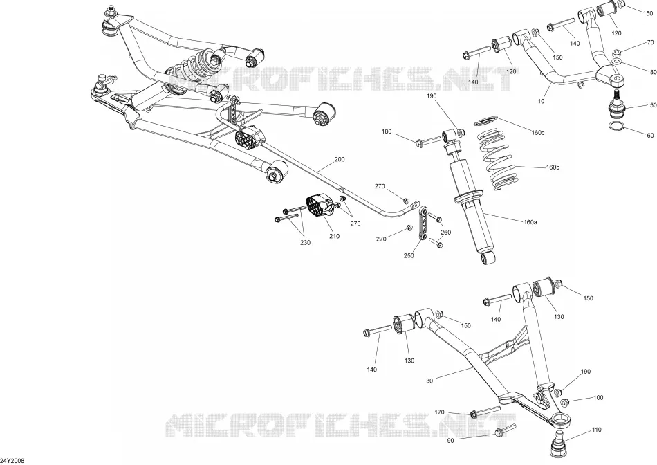 Suspension, Avant - Bras Oscillants - Amortisseurs