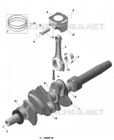 Moteur - Vilbrequin Et Pistons - 900 ACE