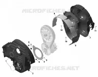 Transmission - Couvercle CVT - 900 ACE