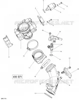 Collecteur Admission Air et Carter de Papillon - 450 EFI