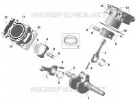 Moteur - Vilebrequin, Piston Et Cylindre - 1010 TSS