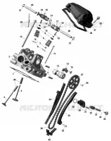 Moteur - Culasse, Arrière - 1010 TSS