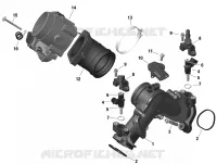 Moteur - Collecteur Admission Air Et Carter De Papillon - 1010 TSS