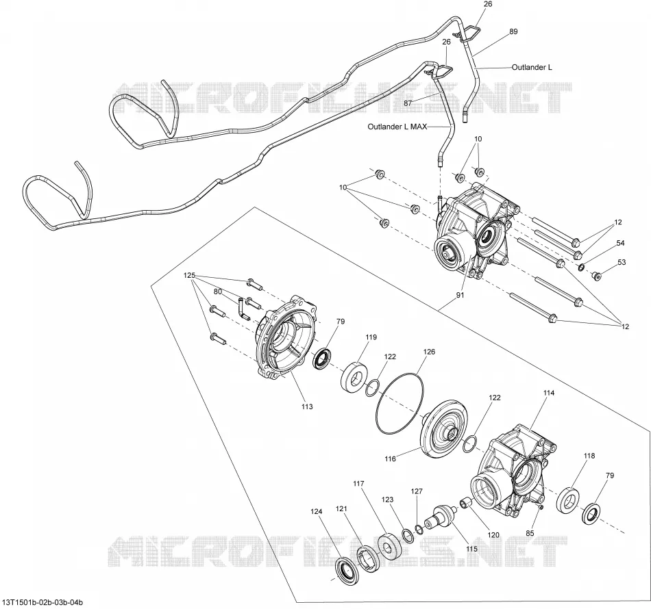 Système Entraînement Arrière Differential_13T1501b