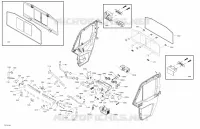 Cabine - HD10 - XT CAB - Amérique Du Nord - Section Lunette Arrière et Console