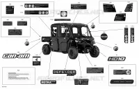 Décalques - HD10 - XT CAB
