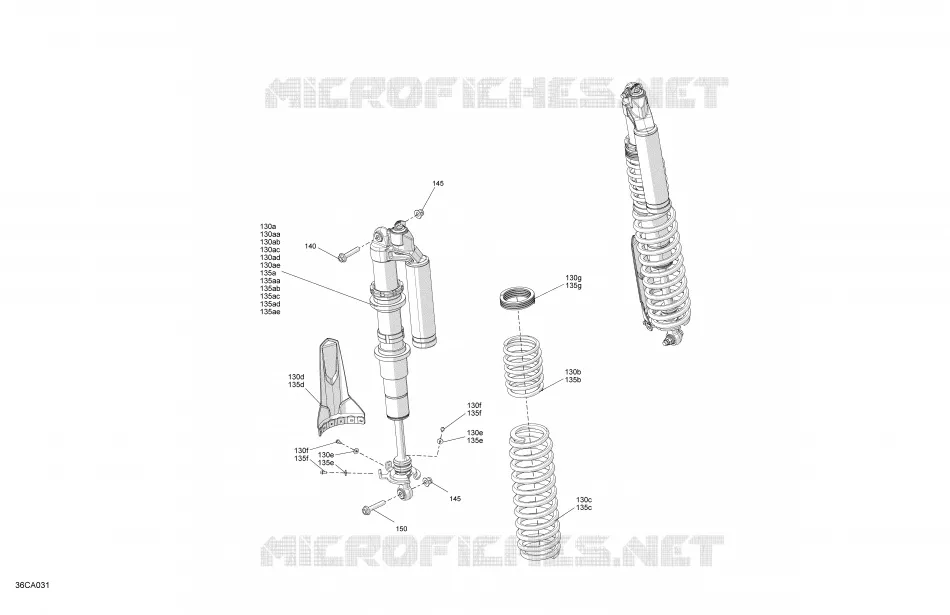 Suspension - Amortisseurs Arrières