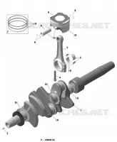 Moteur - Vilbrequin Et Pistons - 900 ACE