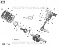 Vilebrequin et Pistons - 570 EFI