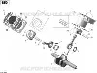 Vilebrequin, Piston et Cylindre - 850 EFI