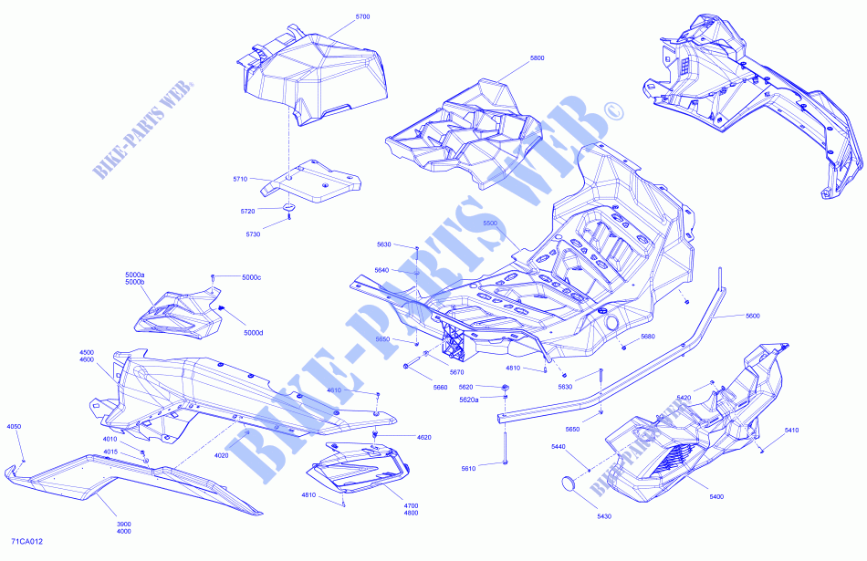 Carrosserie   Section Arrière pour Can-Am MAVERICK MAX TURBO RR X RS de 2021