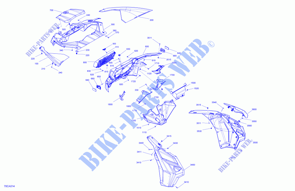 Carrosserie   Section Avant pour Can-Am MAVERICK MAX TURBO RR X RS de 2021