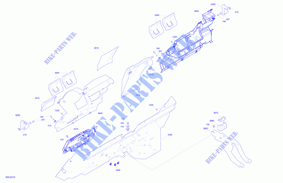 Carrosserie   Habitacle   Panneaux Arrières pour Can-Am MAVERICK TURBO R DS de 2021