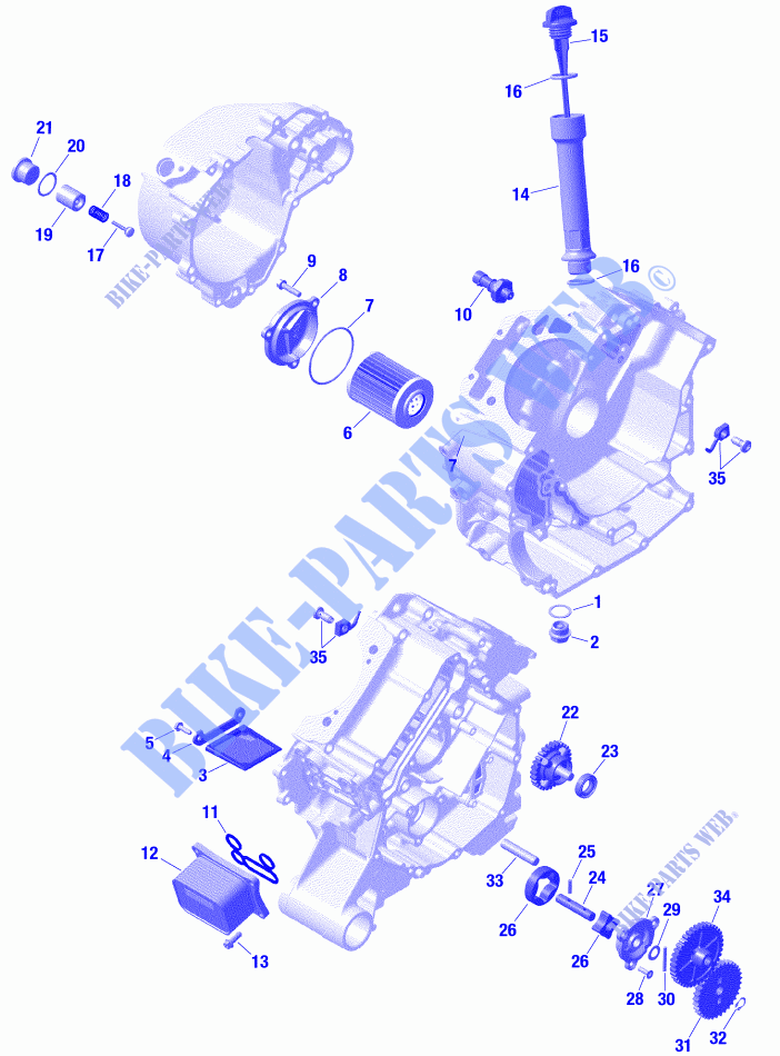 Rotax   Lubrification Du Moteur   Sauf LTD CAB pour Can-Am TRAXTER X MR HD10 de 2021