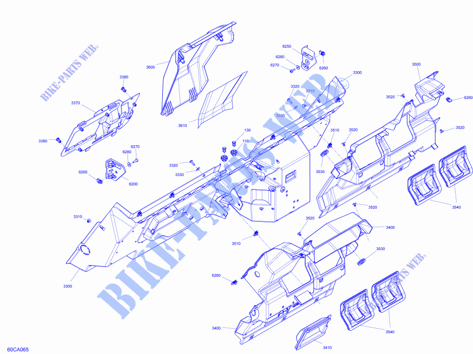 Carrosserie   Habitacle   Panneaux Arrières pour Can-Am MAVERICK MAX TURBO R DS de 2021