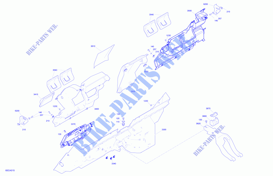 Carrosserie   Habitacle   Panneaux Arrières pour Can-Am MAVERICK TURBO RR X RS de 2021