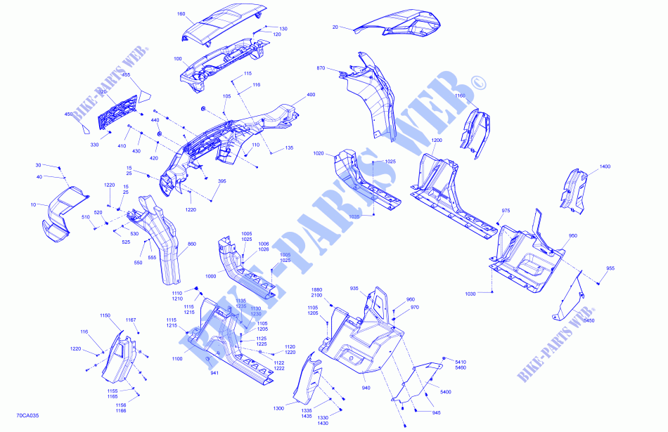 Carrosserie   Système pour Can-Am DEFENDER MAX HD10 de 2021