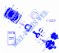 Rotax   Vilbrequin Et Piston pour Can-Am DEFENDER HD5 de 2021