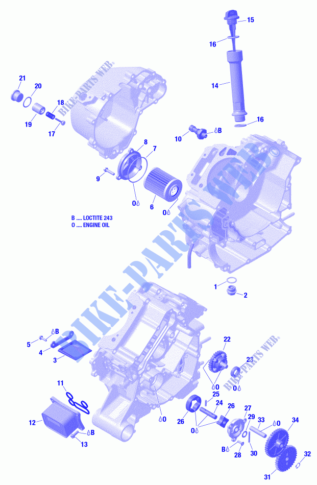 Rotax   Lubrification Du Moteur pour Can-Am MAVERICK TRAIL 1000 de 2021
