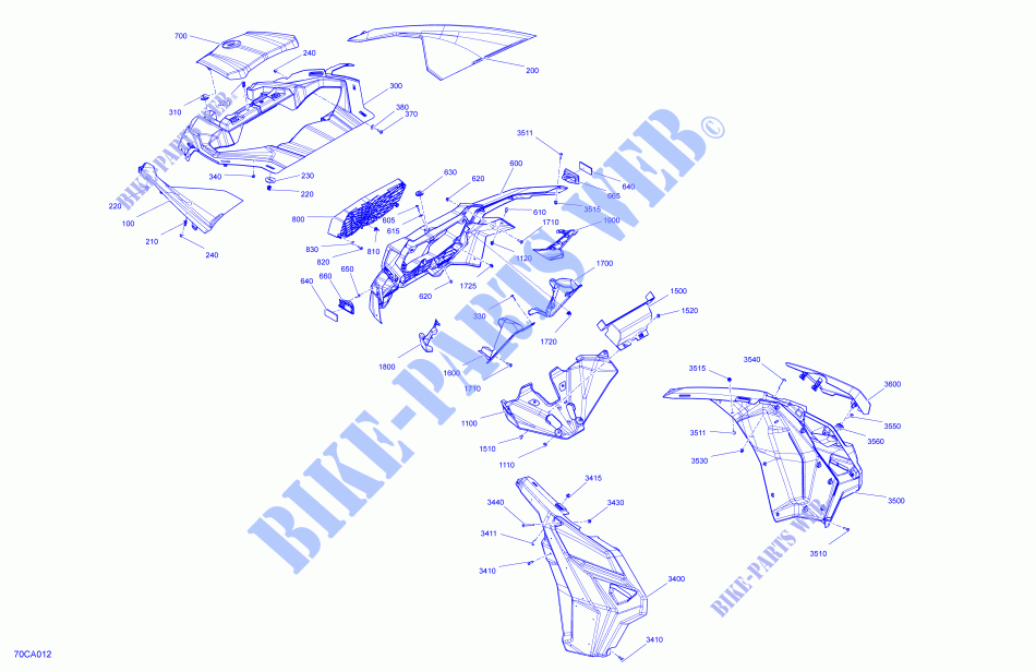 Carrosserie   Section Avant pour Can-Am MAVERICK MAX TURBO DS de 2021