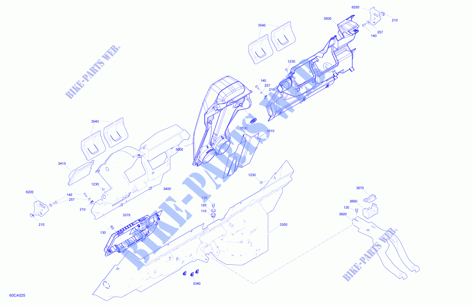 Carrosserie   Habitacle   Panneaux Arrières pour Can-Am MAVERICK TURBO RR X MR de 2021