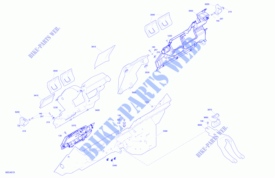 Carrosserie   Habitacle   Panneaux Arrières pour Can-Am MAVERICK TURBO R de 2021