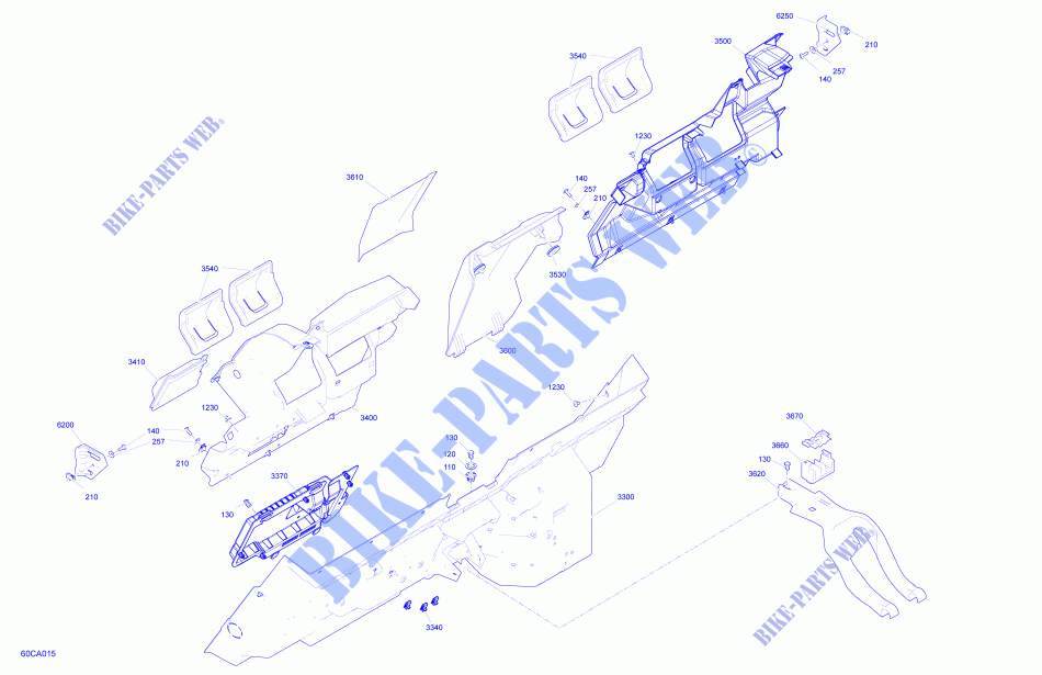 Carrosserie   Habitacle   Panneaux Arrières pour Can-Am MAVERICK TURBO X RC de 2021